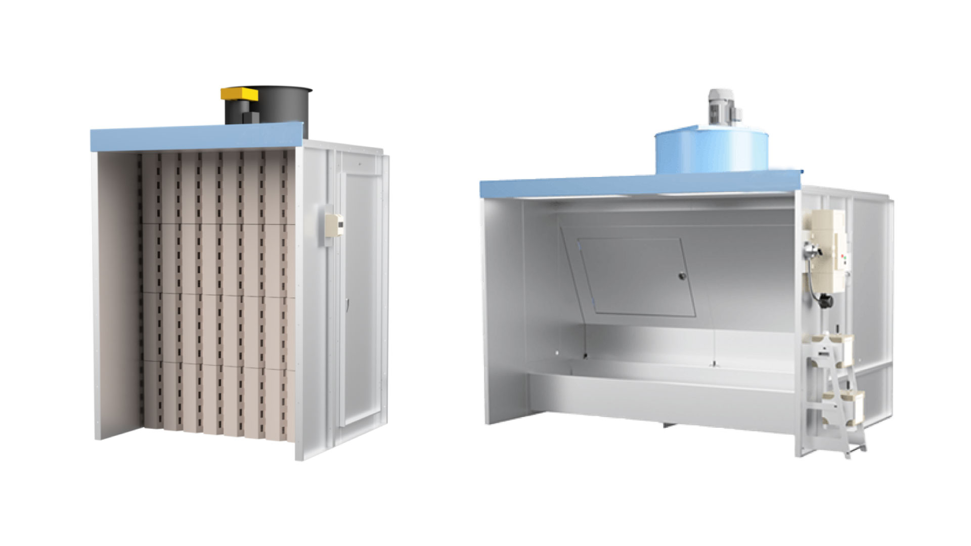 塗装ブース　メリット　スクリュー型　スクリーン交換 塗装ブース メリット スクリュー型 スクリーン交換